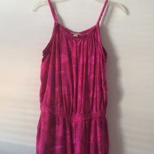A comfortable pink romper